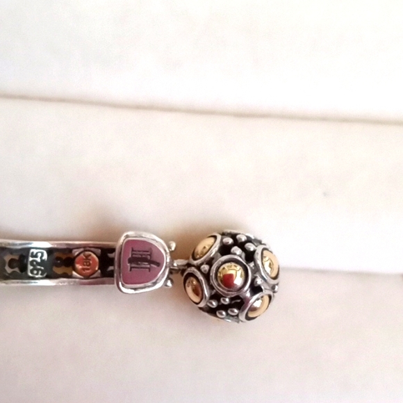 JOHN HARDY TWO-TONE JAISALMER DOT DROP EARRING'S - Picture 9 of 10